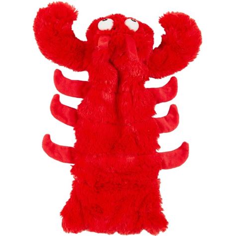 Tuffys Ocean Creatures Larry Lobster Squeaky Plush Dog Toy