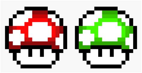 Bit Pixel Art Mario Mushroom