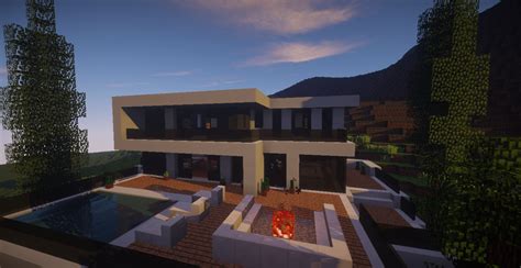 Modern House Mountain Minecraft Map