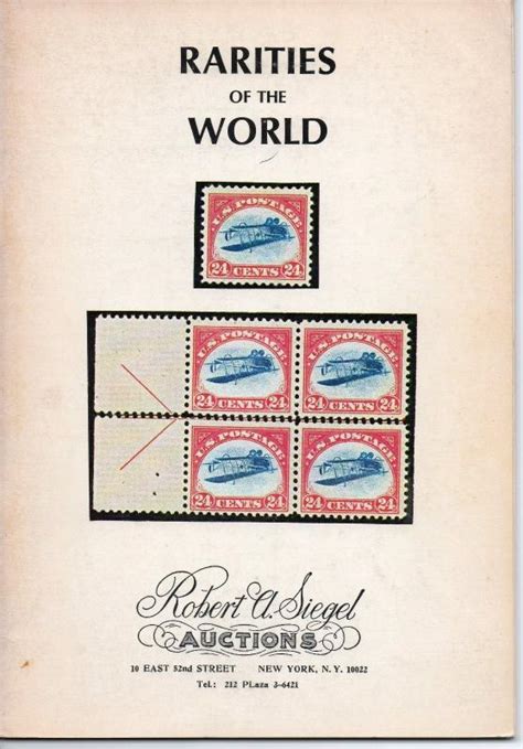 Robert Siegel Auction Galleries Rarities Of The World Stamp Auction