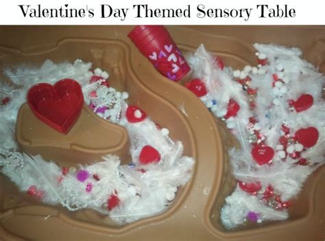 Valentine's Day Sensory Table - Making Time for Mommy