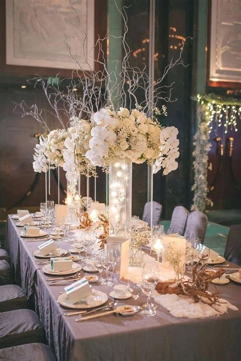 Winter Wonderland Wedding Centerpieces