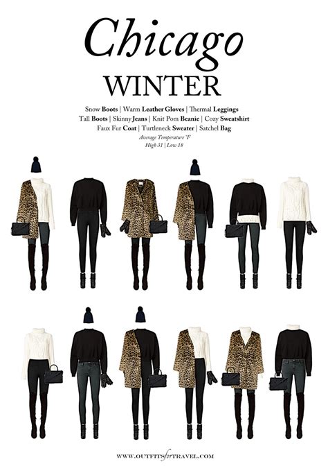 What To Wear To Chicago In The Winter A Capsule Travel Wardrobe By