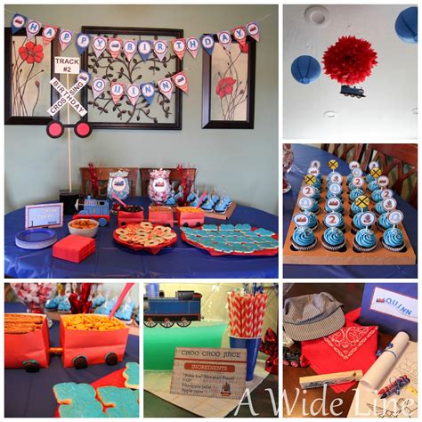 A Wide Line Diy Train Themed Birthday Party