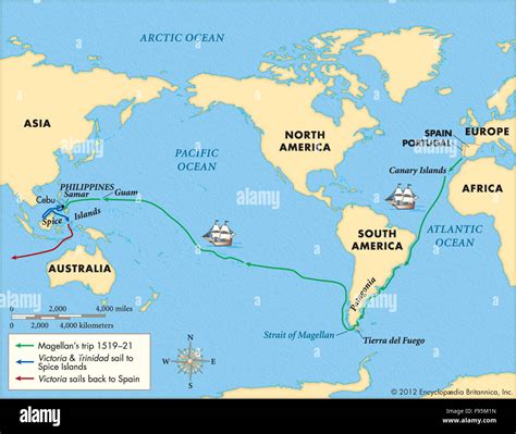 Ferdinand Magellan Map Of Voyage