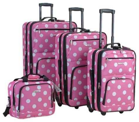 Cute Polka Dot Suitcases And Luggage Sets