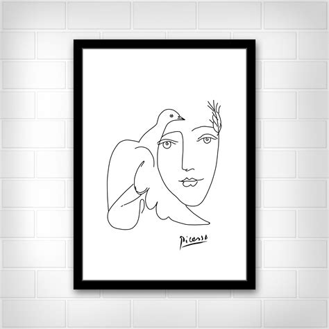 Picasso Dove Print Picasso Sketch Woman Picasso Art Sketch Picasso Head
