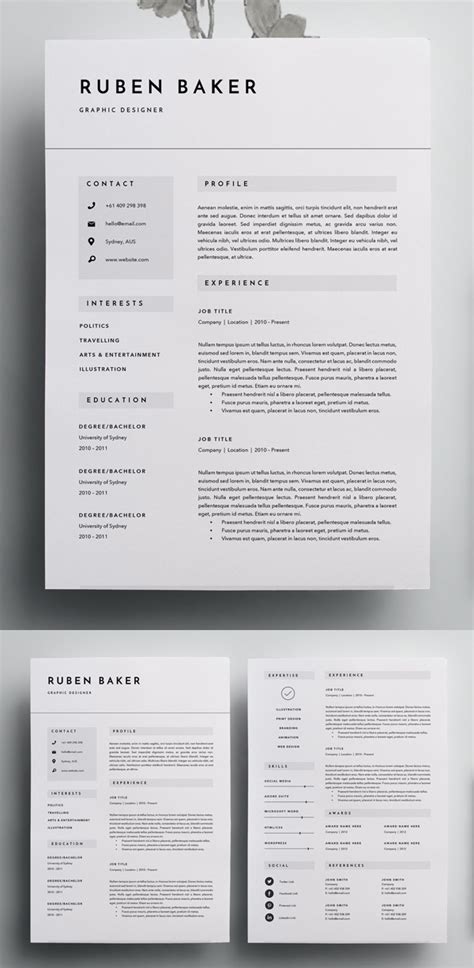 What are the best resume templates? Best Resume Templates for 2020 | Design | Graphic Design Junction