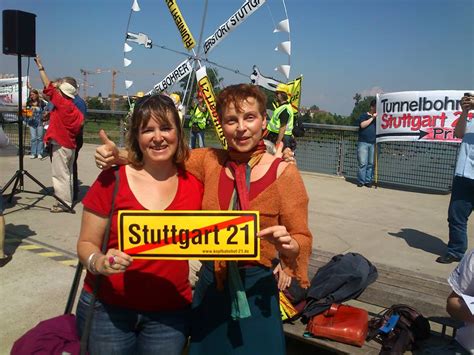 Protest In Kehlstrasbourg Gegen Stuttgart 21 Heike Hänsel Stv