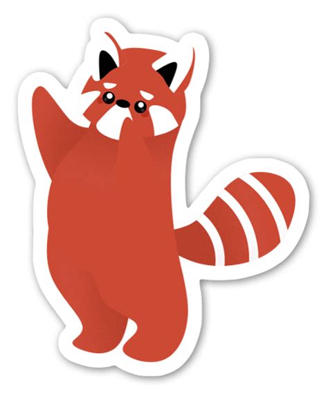 Buy Red Panda Die Cut Stickers Stickerapp