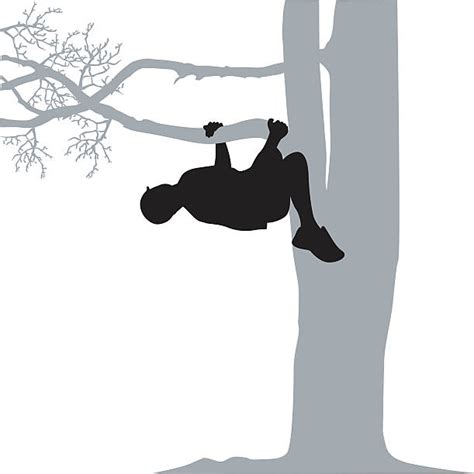 Royalty Free Kids Climbing Tree Clip Art Vector Images And Illustrations
