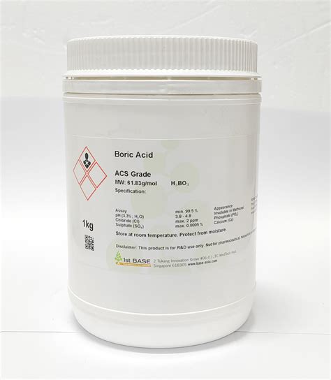 Rsc Estore Boric Acid Acs Grade 1kg