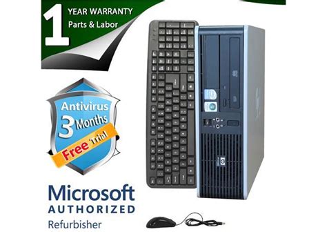 Refurbished Hp Desktop Computer Dc7800 Core 2 Quad Q8200 233ghz 4gb