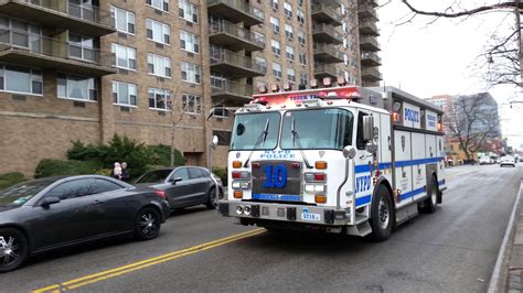 Brand New Nypd Emergency Service Unit Truck 10 Responding With Air