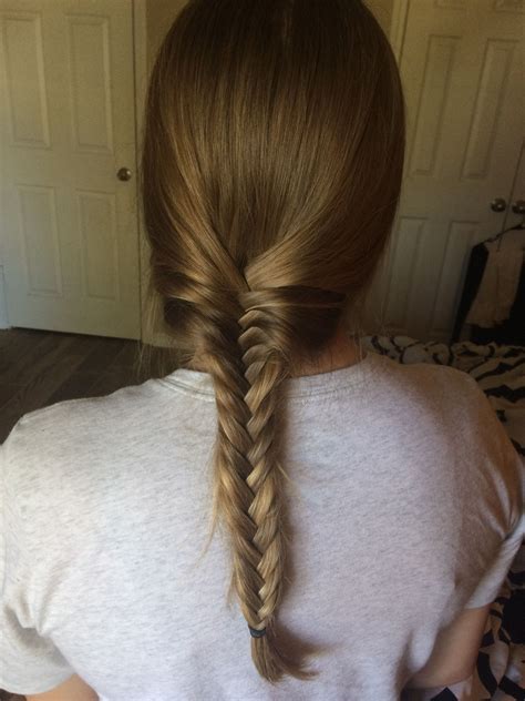 Simple Fishtail Braid ️ I Did This 😊 Easy Hairstyles Fish Tail