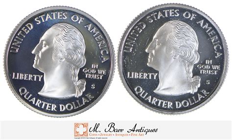 2 Stunning 90 Silver Proof Washington State Quarters Specially