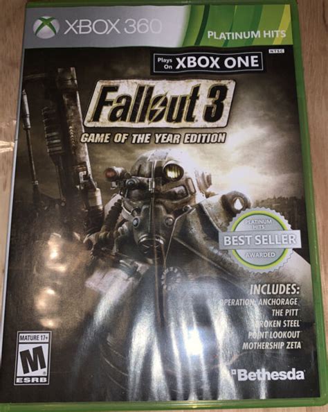 Fallout 3 Game Of The Year Edition Microsoft Xbox 360 2009 Ebay