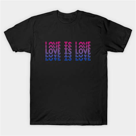 Vintage Retro Love Is Love Bisexual Stacked Letters Bi Pride Bisexual T Shirt Teepublic