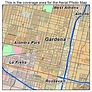 Aerial Photography Map of Gardena, CA California