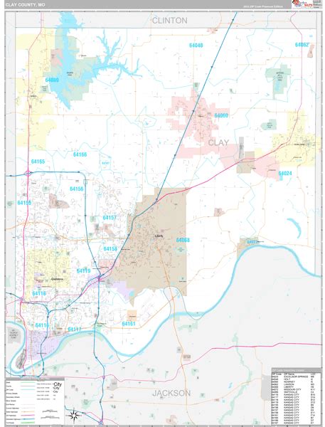 30 Clay County Missouri Map Maps Database Source