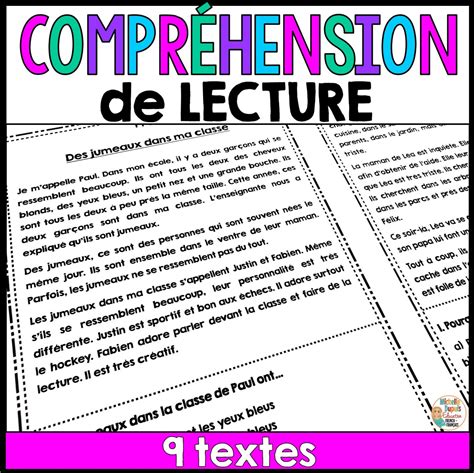 Compréhension De Lecture 9 Textes Michelle Dupuis Education