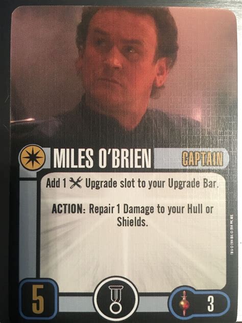 Miles Obrien Skill 5 Cost 3 Star Trek Attack Wing Wiki Fandom