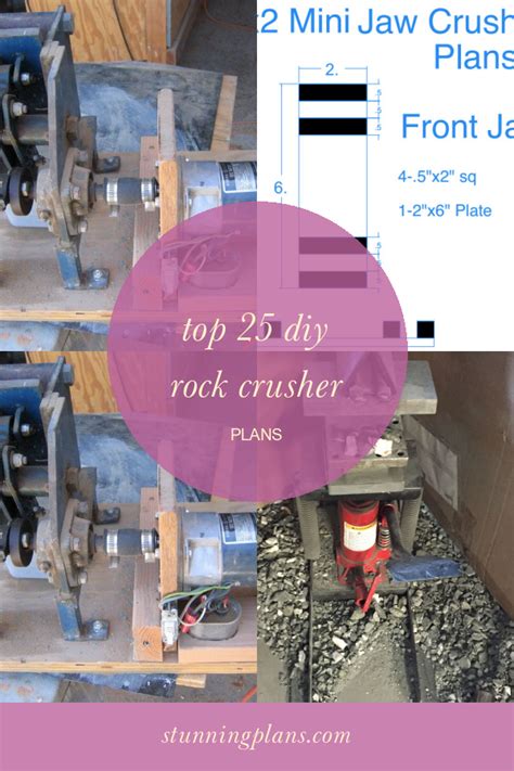This 1″ x 2″ homemade rock crusher is mini in size but large in crushing performance. Top 25 Diy Rock Crusher Plans - Home, Family, Style and ...