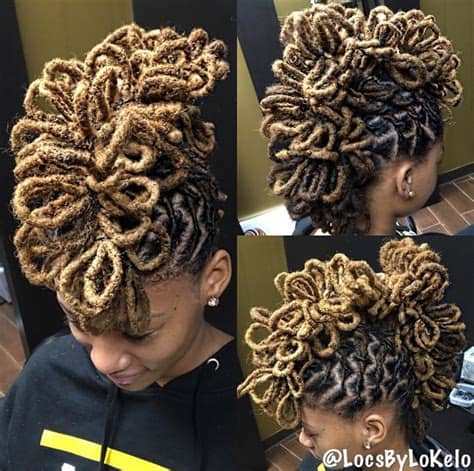 Then, slide the roller out and secure the hair with bobby pins. TRENDY LOCS/DREAD HAIRSTYLES BY LOKELO : FEED YOUR EYES ...