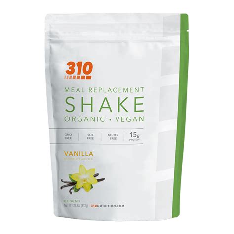 Organic Vanilla Meal Replacement Shake 310 Nutrition