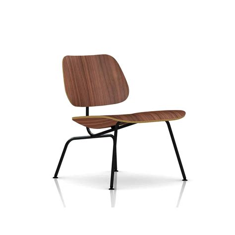 Eames Molded Plywood Lounge Chair With Metal Base Mid Decco