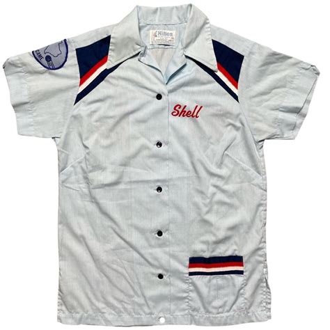 Vintage 70s Hilton Bowling Shirt Tagged Size 30 Depop