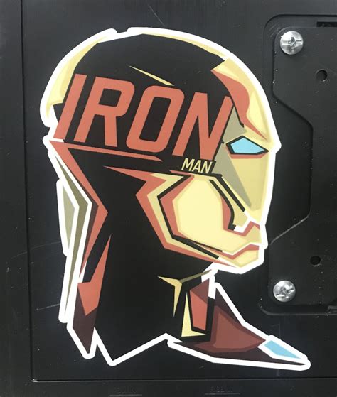 Iron Man Stickers Stark Vinyl Decal Avengers Marvel Etsy