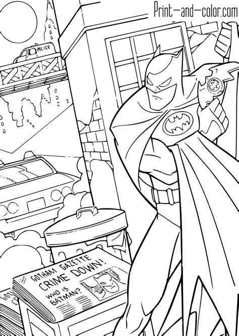 Batman Coloring Pages Print And