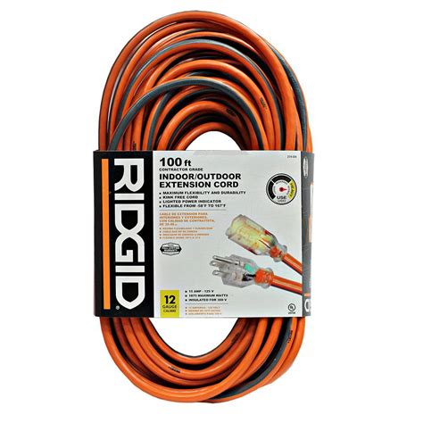 Ridgid 100 Ft 123 Outdoor Extension Cord Home Decorators Outlet