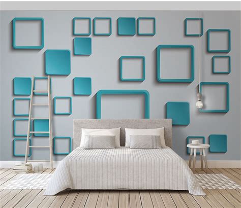 Insbesondere schlafzimmer, wohnzimmer und arbeitszimmer profitieren von einer zimmerfarbe in einem blaugrünton. Fototapete Schlafzimmer, Türkis und Möbel, Nr. dec_7175 ...