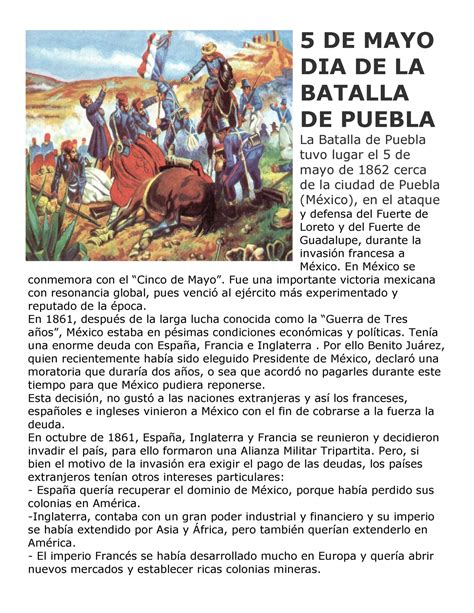 5 De Mayo Dia De La Batalla De Puebla 5 De Mayo Dia De La Batalla De