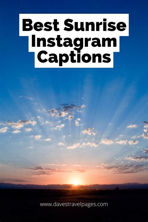 Sunrise Captions For Instagram Rise And Shine