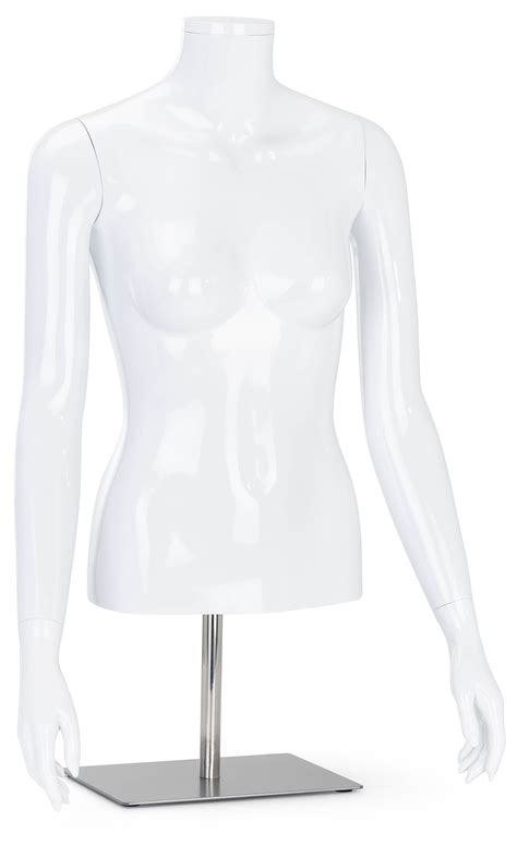 Headless Female Mannequin Torso With Fully Formed Hands And Removable