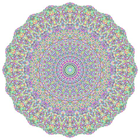 Prismatic Tiles Geometric Mandala Iii No Background Free Svg