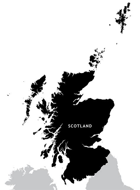 Scotland Outline Map Royalty Free Editable Vector Map Maproom
