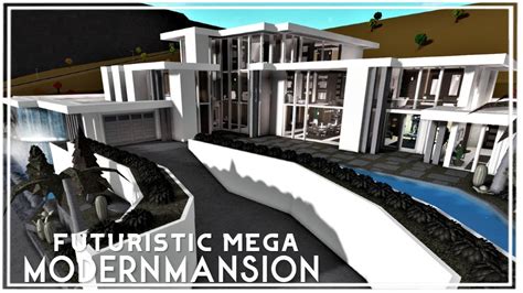 Bloxburg Modern Mega Mansion Speedbuild Part 45 Inter