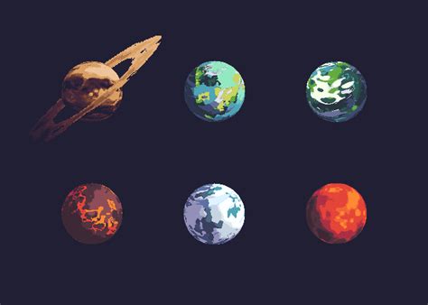 Pixel Art Planets Pixel Art Games Pixel Art Design Pixel Art Tutorial