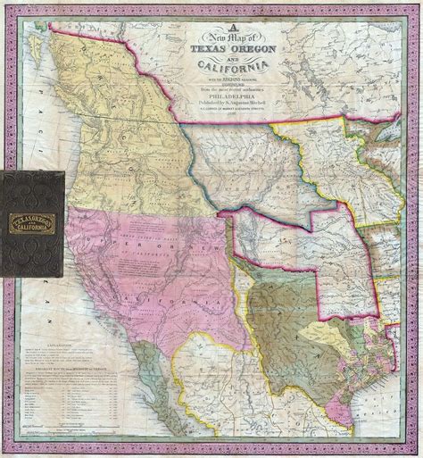 Vintage Map Of The Western United States Drawing By