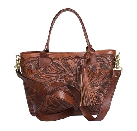Hand Tooled Leather Bagcrossbody Tooled Bagleather Carved Etsy
