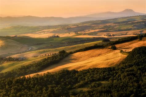 Italy Scenery Fields Grasslands Forests Tuscany Nature Wallpapers