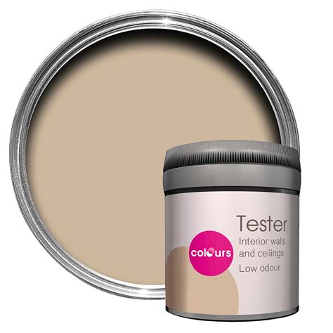 Colours Standard Warm Beige Matt Emulsion Paint 005l Tester Pot