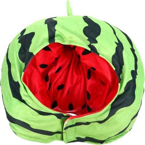 Soimiss Watermelon Cap Tropical Watermelon Hat Funny Plush
