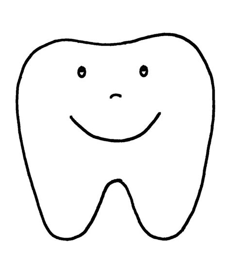 Printable Tooth Coloring Pages