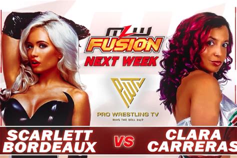 Scarlett Bourdeaux Vs Clara Carreras Mlw World Middleweight Title Match Set For 1110 Fusion