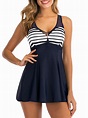 Sexy Dance - US Sexy Ladies Women Striped Two Piece Swimwear Swimsuit ...